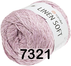 Пряжа YarnArt Linen Soft 7321 лилово-розовый