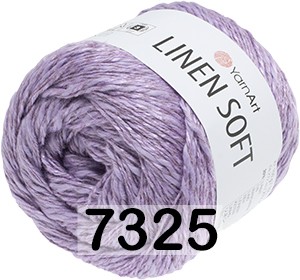 Пряжа YarnArt Linen Soft 7325 яр.сиреневый