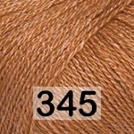 Пряжа YarnArt silky wool 345 св. коричневый