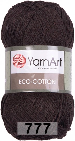 Пряжа YarnArt Eco Cotton 777 т.коричневый