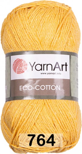 Пряжа YarnArt Eco Cotton 764 желтый