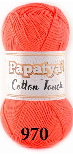 Пряжа Kamgarn Cotton Touch Papatya 0970 оранжевый