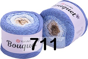 Пряжа YarnArt Bouquet 711 сине-голуб-бежевый