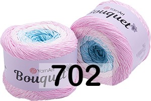 Пряжа YarnArt Bouquet 702 роз-бело-голубой