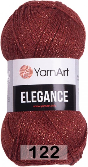 Пряжа YarnArt elegance 122 красно-коричневый