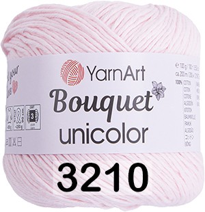 Пряжа YarnArt Bouquet Unicolor 3210 св.розовый