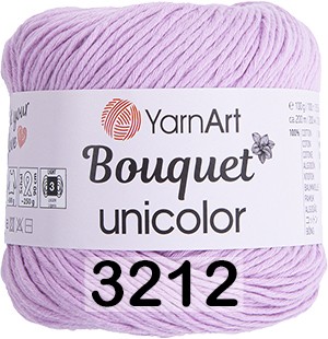 Пряжа YarnArt Bouquet Unicolor 3212 сиреневый