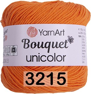 Пряжа YarnArt Bouquet Unicolor 3215 ярко-оранжевый