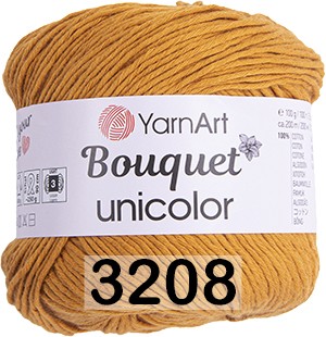 Пряжа YarnArt Bouquet Unicolor 3208 верблюжий