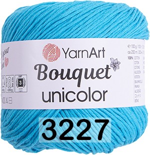 Пряжа YarnArt Bouquet Unicolor 3227 бирюзовый