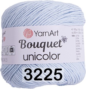 Пряжа YarnArt Bouquet Unicolor 3225 св.голубой