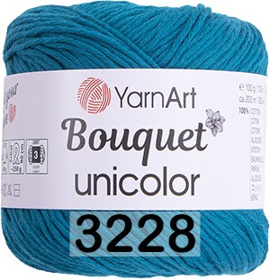 Пряжа YarnArt Bouquet Unicolor 3228 морская волна