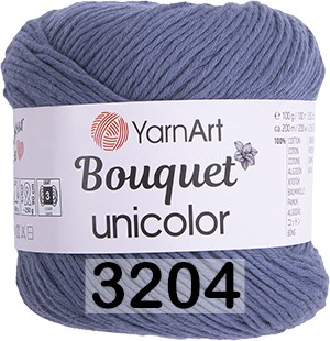 Пряжа YarnArt Bouquet Unicolor 3204 джинсовый