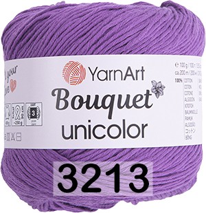 Пряжа YarnArt Bouquet Unicolor 3213 фиолетовый