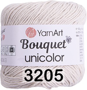 Пряжа YarnArt Bouquet Unicolor 3205 СВ.БЕЖЕВЫЙ
