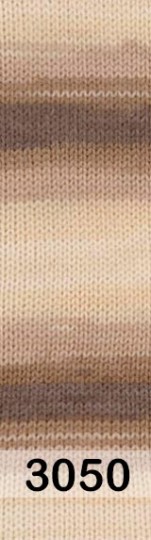 Пряжа Alize Sekerim Batik 3050 бежево-коричневый