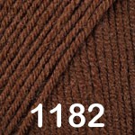 Пряжа YarnArt Super Merino 1182 КОРИЧНЕВЫЙ