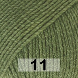 Пряжа Drops Cotton Merino Uni Colour 11 зеленый лес