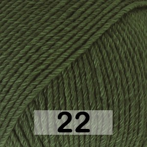 Пряжа Drops Cotton Merino Uni Colour 22 т.зеленый