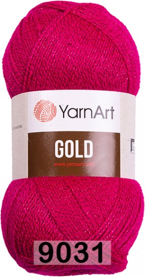 Пряжа YarnArt Gold 9031 малиновый