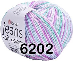 Пряжа YarnArt Jeans Soft Colors 6202 ятно-фуксия-розовый