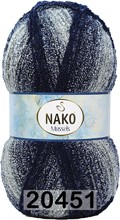 Пряжа Nako Mussels 20451 т.синий
