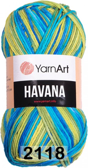 Пряжа YarnArt Havana 2118 голу.син.желт.