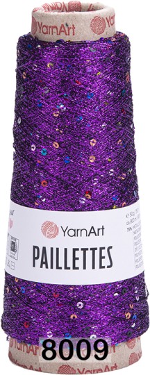 Пряжа YarnArt Paillettes 8009 фиолетовый