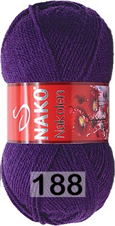 Пряжа Nako Nakolen 00188 фиолетовый