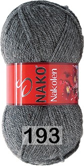 Пряжа Nako Nakolen 03088  00193 СЕРЫЙ МЕЛАНЖ