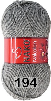 Пряжа Nako Nakolen 00194 серый туман
