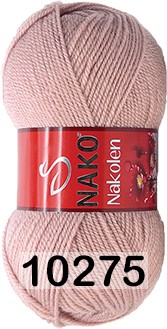 Пряжа Nako Nakolen 10275 розоватая пудра