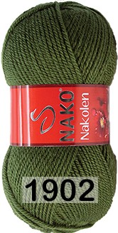 Пряжа Nako Nakolen 01902 зеленый