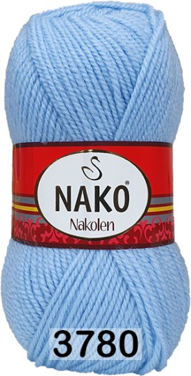 Пряжа Nako Nakolen 03780 голубой