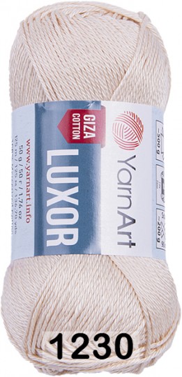 Пряжа YarnArt Luxor GIZA COTTON 1230 св.бежевый