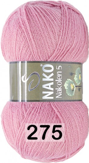 Пряжа Nako Nakolen 5 00275 розовый