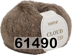 Пряжа Сеам Cloud Tweed 61490 св.коричневый