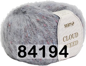 Пряжа Сеам Cloud Tweed 84194 серый