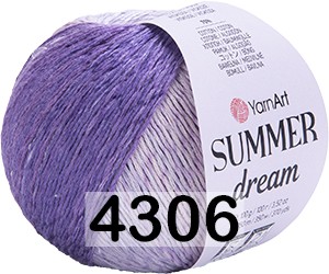 Пряжа YarnArt Summer Dream 4306 сиренево-розовый