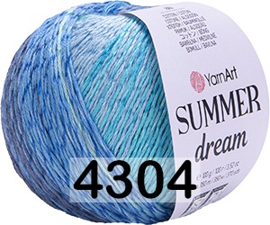 Пряжа YarnArt Summer Dream 4304 мятно-голубой