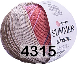 Пряжа YarnArt Summer Dream 4315 бежево-сиреневый