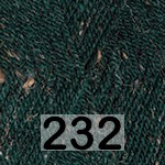 Пряжа YarnArt TWEED 232 т.зеленый