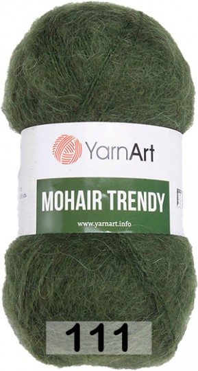 Пряжа YarnArt Mohair Trendy 111 т.зеленый