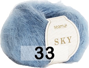 Пряжа Сеам Sky 33 ГОЛУБОЙ
