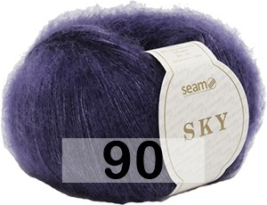 Пряжа Сеам Sky 90 фиолетовый