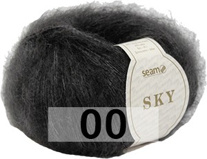 Пряжа Сеам Sky 00 ГРАФИТ