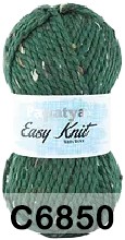 Пряжа Kamgarn EASY KNIT PAPATYA c6850 изумрудный твид