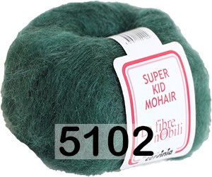 Пряжа Cervinia Super Kid Mohair 5102 нефрит