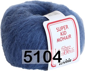 Пряжа Cervinia Super Kid Mohair 5104 джинс