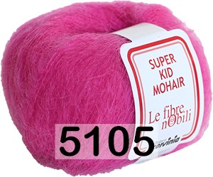 Пряжа Cervinia Super Kid Mohair 5105 яр.розовый